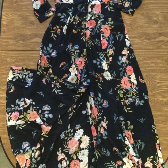 Zara Floral Black Maxi Dress - Picture 16 of 16